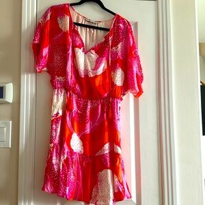 Bright, cute floral mini dress